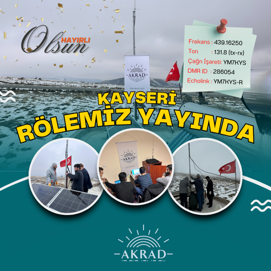 Kayseri Rölemiz Hayırlı Olsun!