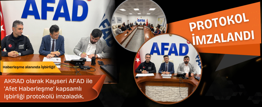 Afet Kapsamlı Haberleşme Protokolünü İmzaladık